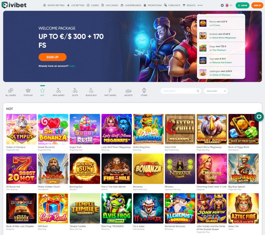Ivibet Casino Screenshot