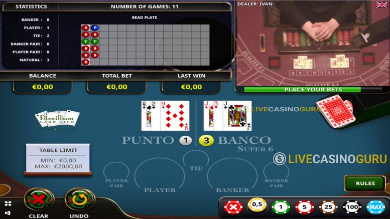 Live Dealer Super 6 Baccarat (Actual Gaming) Review, Bonuses, Pros ...