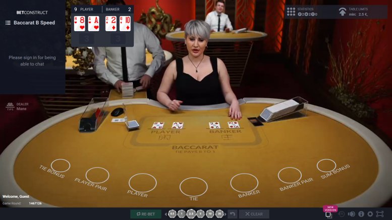 Baccarat Baccarat with LIVE Dealer