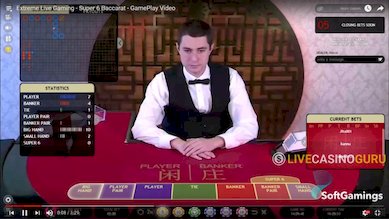 Super 6 Baccarat Game