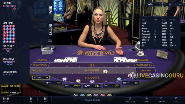 Baccarat Baccarat with LIVE Dealer