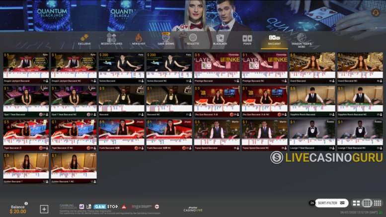 Baccarat Game with Real Dealer from Playtech - Img.1