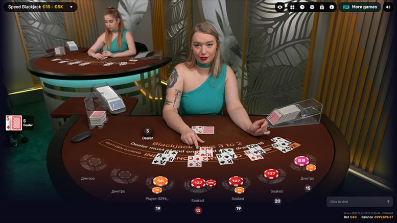 Blackjack Game with Real Dealer from ICONIC21 - Img.2