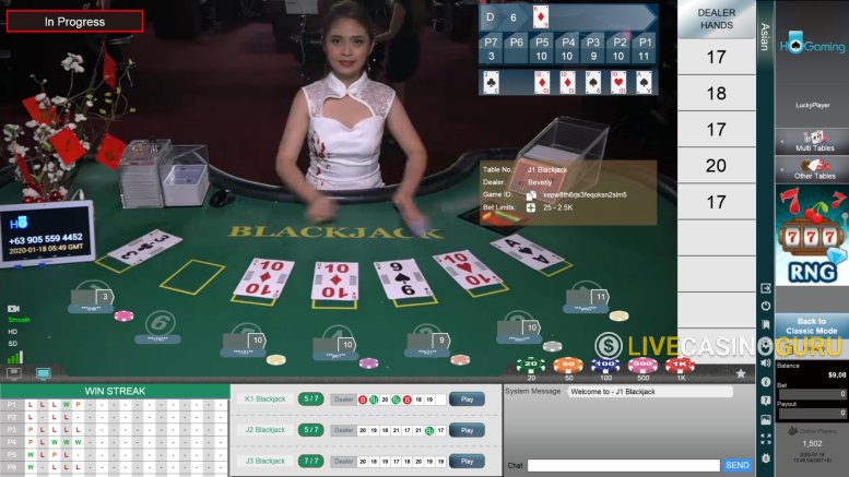 Blackjack Game with Real Dealer from HoGaming - Img.1