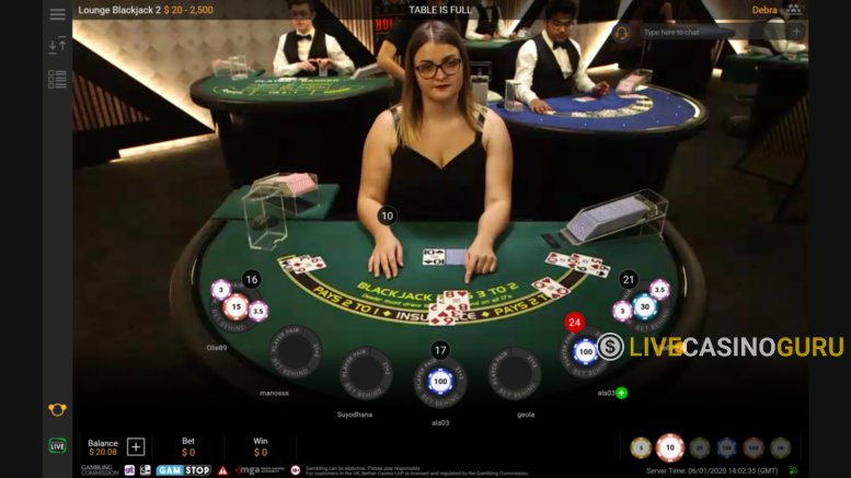 Blackjack Game with Real Dealer from Playtech - Img.1