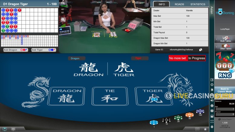 Dragon Tiger Dragon Tiger with LIVE Dealer