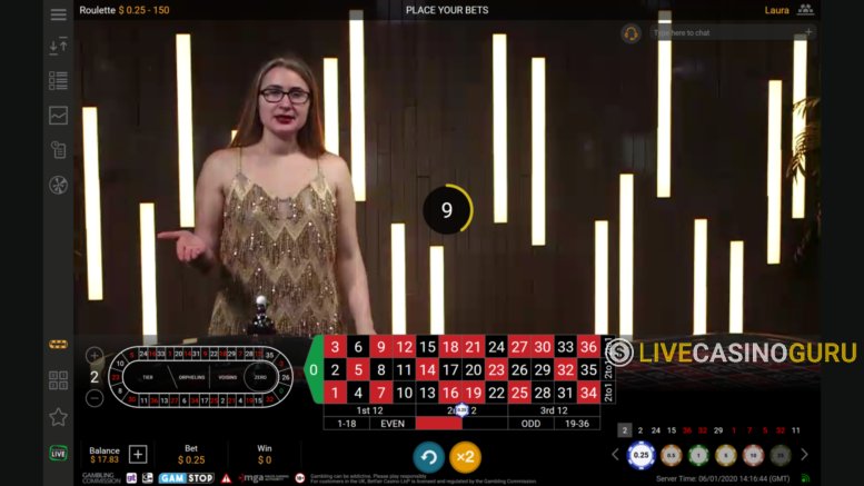 European Roulette European Roulette with LIVE Dealer