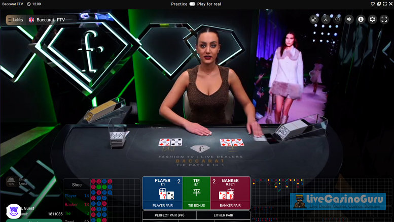 Fashion TV Baccarat Game with Real Dealer from BetConstruct - Img.1