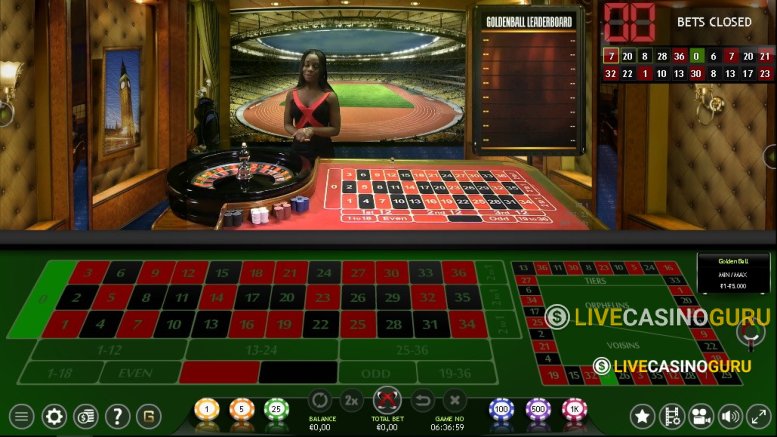 Golden Ball Roulette Game with Real Dealer from Extreme Live Gaming - Img.1