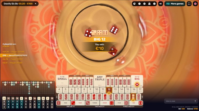 Gravity Sic Bo Game with Real Dealer from ICONIC21 - Img.2