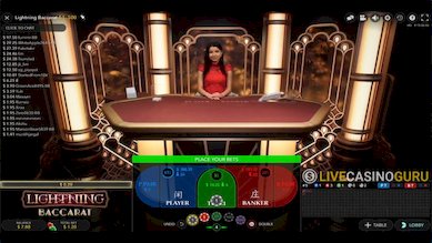 Lightning Baccarat Game
