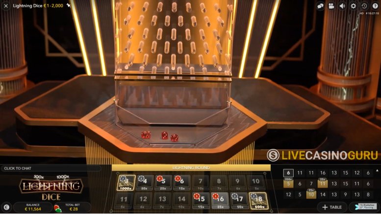 Lightning Dice Lightning Dice with LIVE Dealer