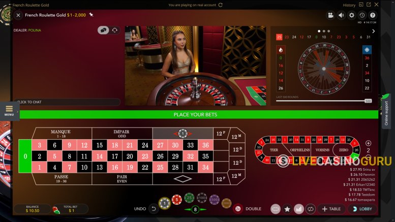 French Roulette French Roulette with LIVE Dealer