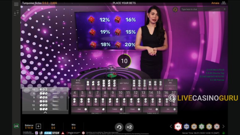 Sic Bo Deluxe Game with Real Dealer from Playtech - Img.1