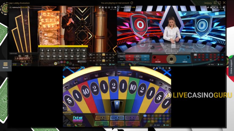 Multi-Game Play Multi-Game Play with LIVE Dealer