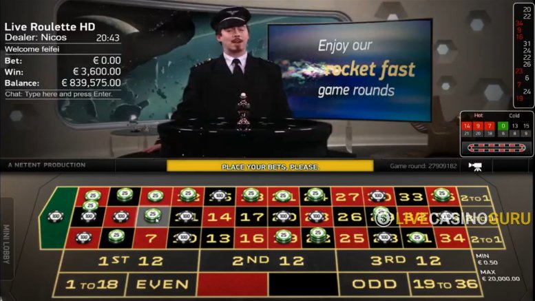 Rocket Roulette Rocket Roulette with LIVE Dealer