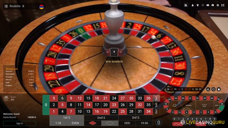 Roulette Roulette with LIVE Dealer