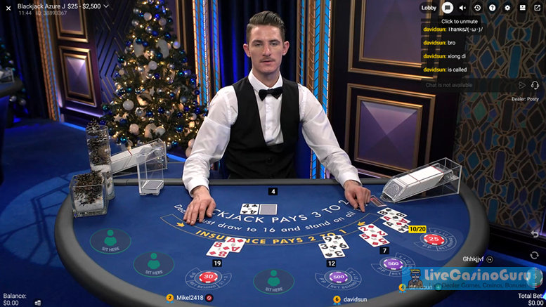 Azure Roulette and Blackjack Game with Real Dealer from Pragmatic Play - Img.2