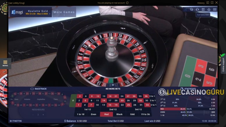 European Roulette European Roulette with LIVE Dealer