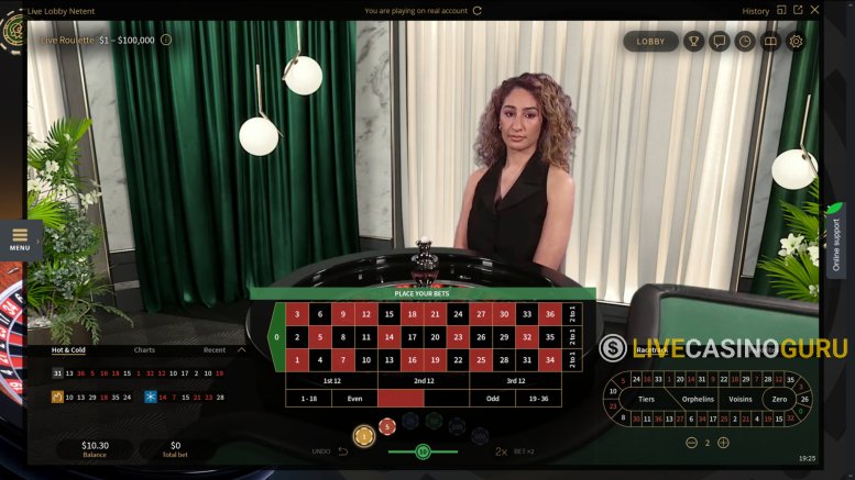 European Roulette European Roulette with LIVE Dealer