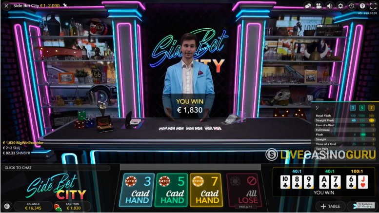 Side Bet City Side Bet City with LIVE Dealer