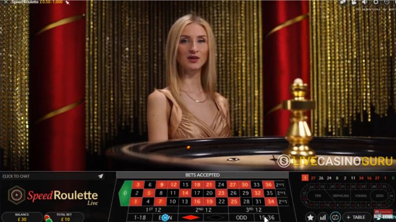 Speed Roulette Speed Roulette with LIVE Dealer