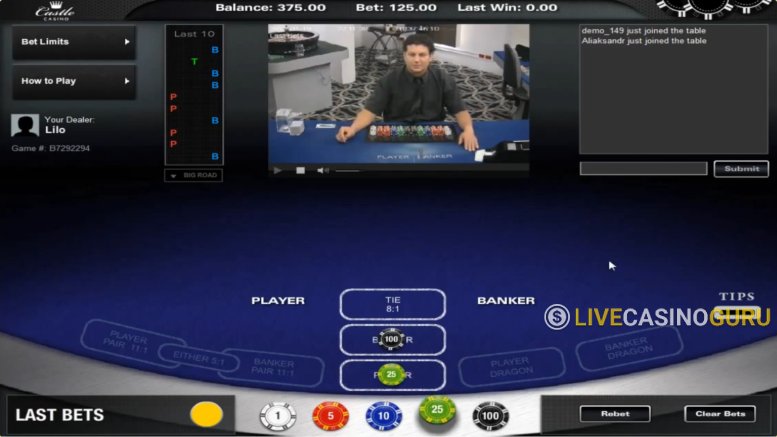 Super 6 Baccarat Super 6 Baccarat with LIVE Dealer