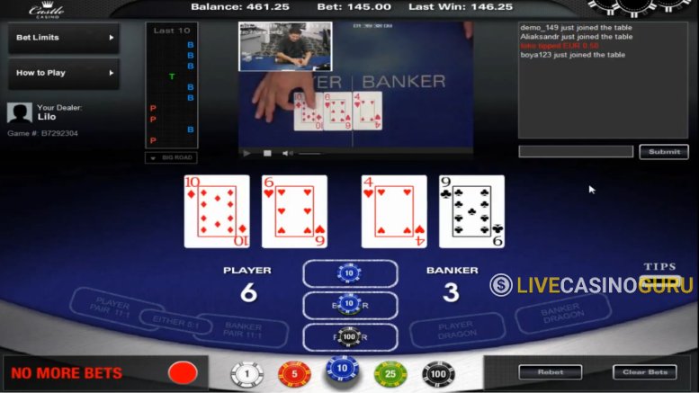 Super 6 Baccarat Super 6 Baccarat with LIVE Dealer