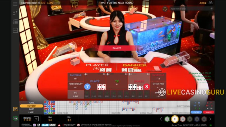 Tiger Baccarat Tiger Baccarat with LIVE Dealer