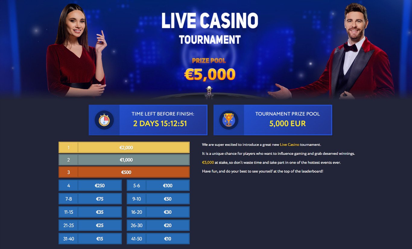 Live Dealer Casino Tournament