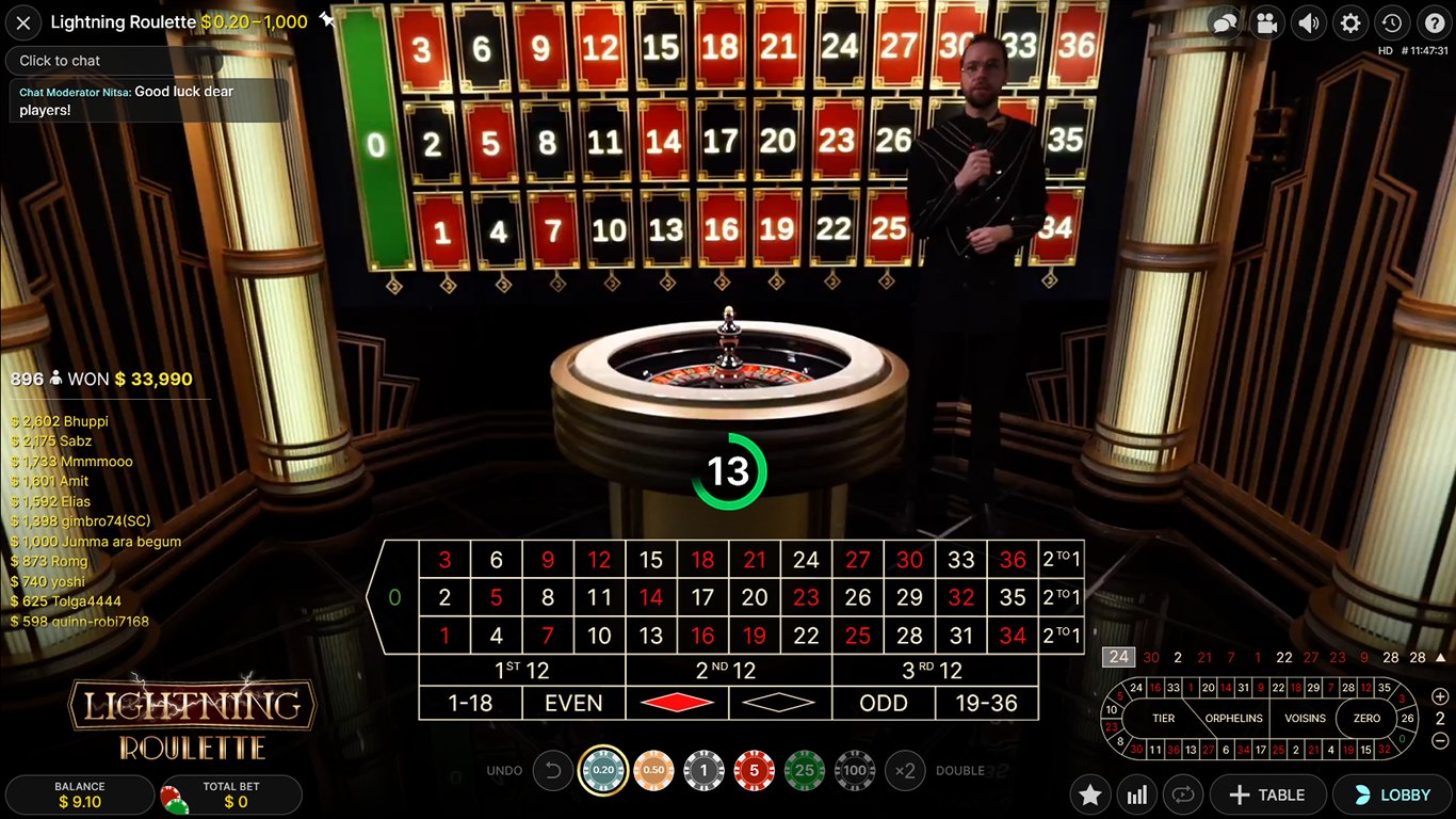 Live roulette with Real Dealer Collection