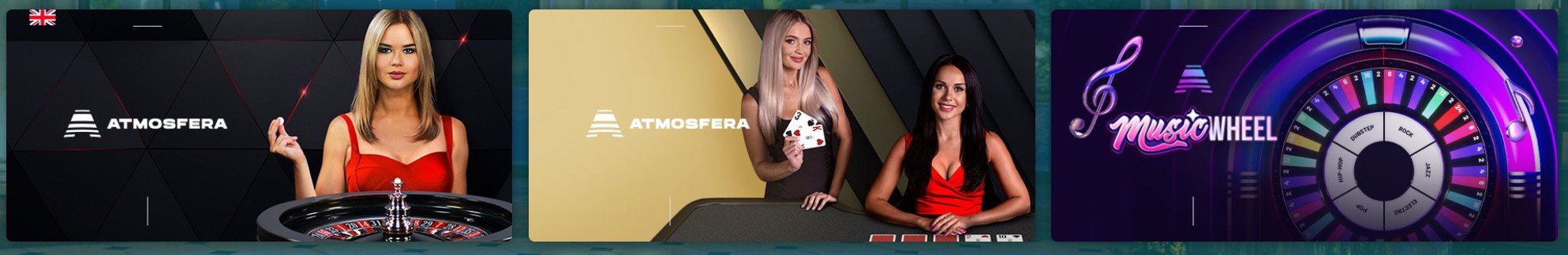 Atmosfera's Titles in the Online Casino Online Casino with Atmosfera's Developer Titles