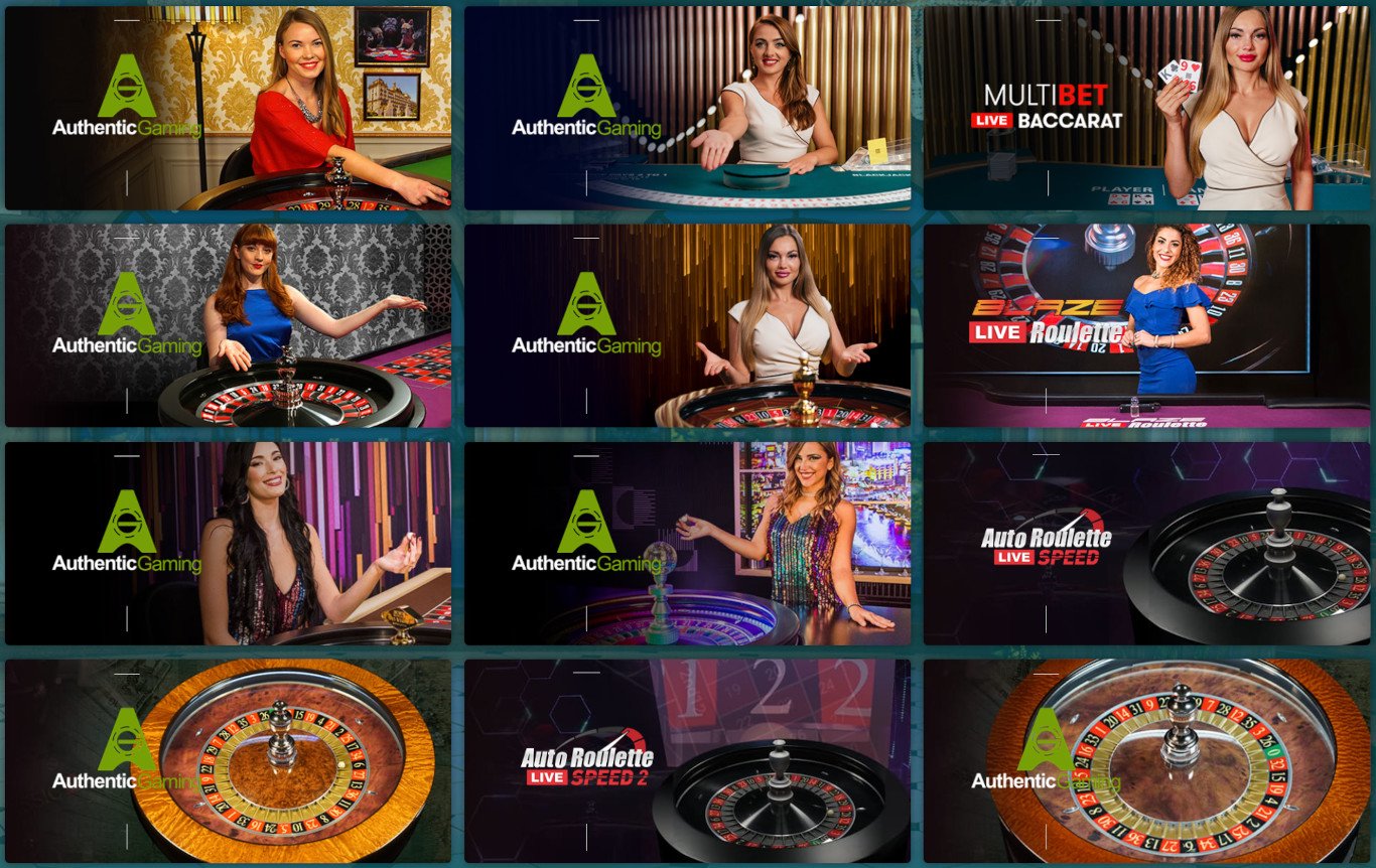 Online Casino with Authentic Gaming's Developer Titles