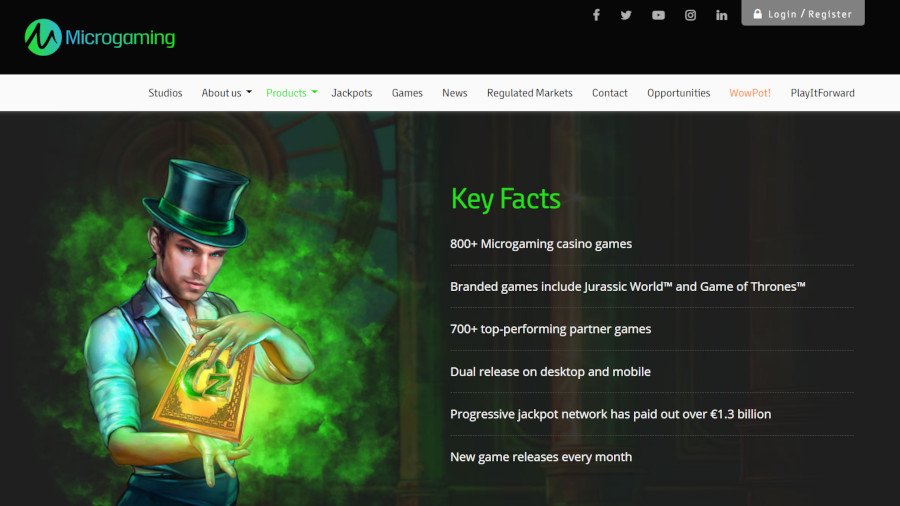 Microgaming Provider Site